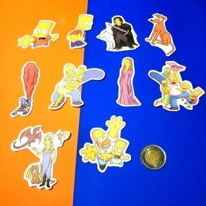 3/$20 10xbrand new waterproof Simpsons sticker